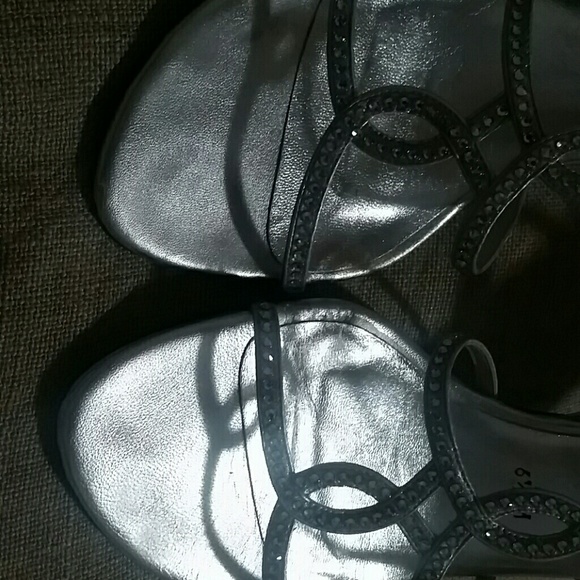 Stuart Weitzman Rhinestone Silver Sandals - Picture 3 of 8